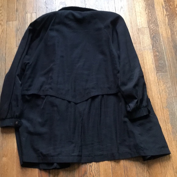 Black rain three-quarter length jacket. - Picture 5 of 7